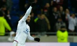 Alexandre Lacazette, le 3 février 2016, face à Bordeaux, à Lyon