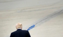 Donald Trump sur la base Marine One d'Andrews Base dans Maryland, le 13 mai 2017