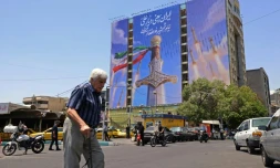Sur la place Vanak de Téhéran, le 10 juin 2026