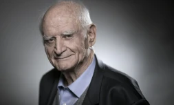 Le philosophe et académicien Michel Serres, le 2 février 2018 à Paris
