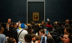 Le tableau de la Joconde au Louvre, à Paris, le 23 janvier 2025
