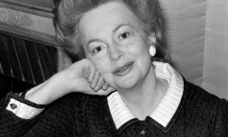 Olivia de Havilland, le 8 avril 1970 à Paris
