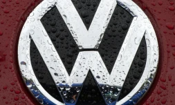 Le 1er octobre 2015 , un logo de la marque Volkswagen dans une concession automobile Ă Gaithersburg dans le Maryland, aux Etats-Unis