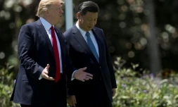 Le président américain Donald Trump et le président chinois Xi Jinping, en Floride, le 7 avril 2017