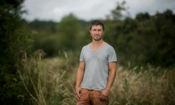 L'ancien chercheur Alessandro Pignocchi dans la Zad de Notre-Dame-des-Landes, le 18 juin 2020