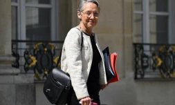 La Première ministre Elisabeth Borne à l'Elysée le 16 mai 2023 à Paris
