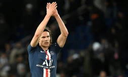 L'attaquant uruguayen du Paris-SG, Edinson Cavani, à l'issue du match de Ligue 1 face à Lille, au Parc des Princes, le 22 novembre 2019