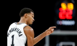 Victor Wembanyama contre le Thunder, le 20 octobre 2026 Ă San Antonio