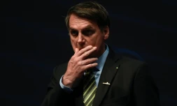 Jair Bolsonaro, alors président du Brésil, le 11 octobre 2019 à Rio de Janeiro