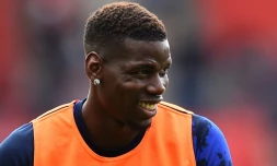 Le joueur français de Manchester United s'échauffe lors du match à Southampton le 31 août 2019