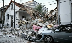 Les décombres d'un pavillon après une explosion provoquée par une fuite de gaz à Aubervilliers, en Seine-Saint-Denis le 6 septembre 2026