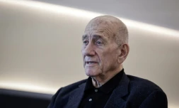 L'ancien Premier ministre israélien Ehud Olmert, le 9 juin 2025 à Paris