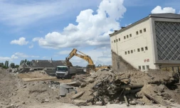 La démolition du stade Ferenc-Puskas, le 1 juin à Budapest