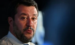 L'ancien ministre de l'Intérieur italien et chef de la Ligue Matteo Salvini, à Catane, en Sicile, le 2 octobre 2020 
