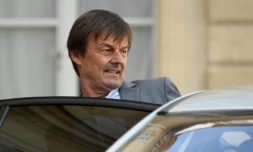 Nicolas Hulot à l'Elysée, le 22 août 2018