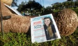 Un mémorial en l'honneur de Gabby Petito à North Port, en Floride, le 20 septembre 2021