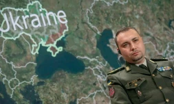 Photo diffusée le 9 septembre 2023 par la Fondation Victor Pinchuk de Kyrylo Boudanov, chef du renseignement militaire ukrainien, à Kiev