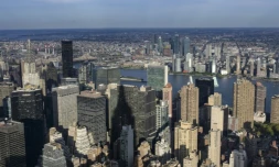 Le siège des Nations unies (au centre), à New York, le 15 septembre 2023