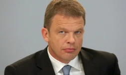 Christian Sewing, adjoint de la première banque allemande Deutsche Bank, le  29 octobre 2015 à Francfort