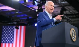 Joe Biden, lors d'un meeting de campagne, en Caroline du Nord, le 28 juin 2024