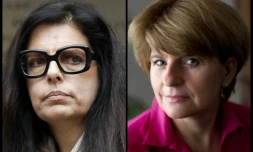 Montage réalisé le 27 août 2013 de photos de Francoise Bettencourt-Meyers (G), fille de Liliane Bettencourt, et de Claire Thibout (D), ancienne comptable de la milliardaire