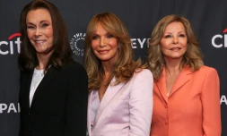 Les actrices Kate Jackson, Jaclyn Smith et Cheryl Ladd assistent au 50e anniversaire de la série télévisée "Drôles de dames" à Hollywood le 6 avril 2026