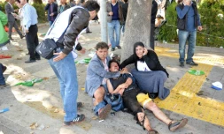 Une victime de l'attentat commis le 10 octobre 2015 Ă Ankara