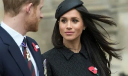 Le prince Harry et Meghan Markle à Londres, le 25 avril 2018