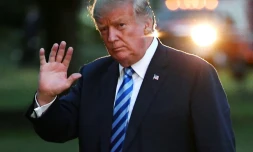 Le président américain Donald Trump à Washington, le 13 août 2018