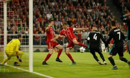 Le Bayern face au Real Madrid, en demi-finale aller de la Ligue des champions, à Munich, le 25 avril 2018