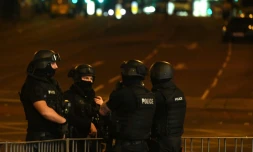 La police à Manchester (nord-ouest de l'Angleterre) le 23 mai 2017