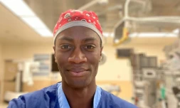 Le Dr. Jason Campbell, le 10 avril 2020 à l'hôpital universitaire de la santé et des sciences de Portland