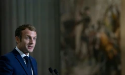 Le président Emmanuel Macron à Paris, le 9 octobre 2021