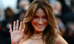 La chanteuse et mannequin Carla Bruni à Cannes, le 18 mai 2024.