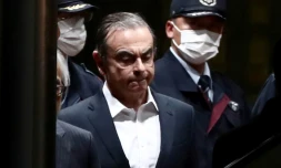 L'ancien patron de Renault-Nissan, Carlos Ghosn sort de prison Ă Tokyo, le 25 avril 2019
