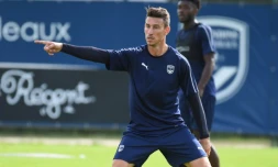 Le défenseur bordelais Laurent Koscielny, à l'entraînement, le 13 août 2019 au Haillan, près de Bordeaux