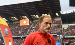 L'entraßneur du Paris-SG, Thomas Tuchel, lors du match de Ligue 1 à Rennes, le 18 août 2019