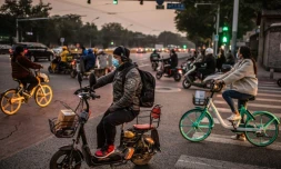 Dans les rues de Pékin, le 15 octobre 2020