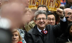Jean-Luc Mélenchon en meeting le 18 mars 2017 à Paris 