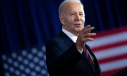 Joe Biden à Milwaukee, dans l'Etat américain du Wisconsin, le 13 mars 2024