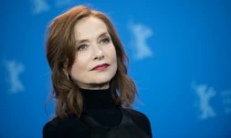 La comédienne française Isabelle Huppert, le 17 février 2018 à Berlin