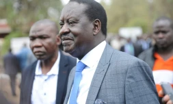 Le candidat de l'opposition kényane Raila Odinga le 11 août 2017 à Nairobi
