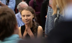 La militante suédoise pour l'écologie Greta Thunberg, à Washington le 17 septembre 2019
