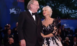 Les acteurs Helen Mirren et Donald Sutherland, le 3 septembre 2017 à Venise
