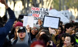Des lycéens manifestent à Marseille le 11 décembre 2018