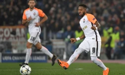 Le milieu brésilien du Shakhtar Donetsk, Fred, en Ligue des champions contre l'AS Rome, le 13 mars 2018 à Rome