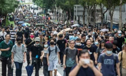 Des manifestants pro-démocratie à Hong Kong le 17 août 2019