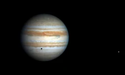Image de la planĂšte Jupiter prise par la sonde Cassini en octobre 2000