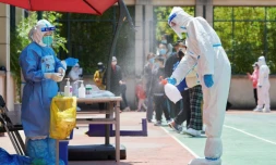 Shanghai said three people had died from Covid-19, the first official announcement of deaths since lockdown began