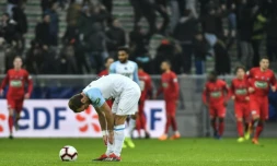 ValÚre Germain et l'Olympique de Marseille ont été surclassés par les amateurs d'Andrézieux à Saint-Etienne, en Coupe de France, le 6 janvier 2019